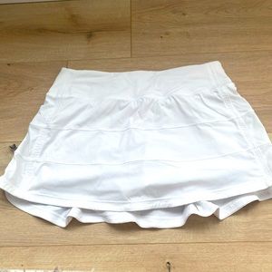 White Pace Rival Skirt -Lululemon